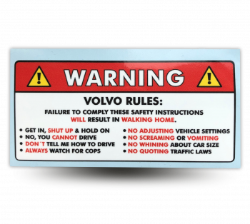 Samolepka - UPOZORNĚNÍ