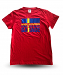 Made in Sweden perfected in my garage - T-shirt červené